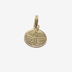 Heavenly Vices 'Sister' Anchor 14k Gold Love Token Love Token, Gold Pendant, Solid Gold, Yellow Gold, Chain, Pendant, Yellow, Gold