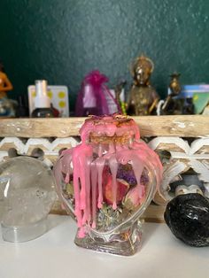 Love spell jar 🌹 Love spell jar. This little baby is something to put on your altar, near your bed, by a photo of yourself or with a partner, you can put it  anywhere you feel called to. It can be used for self love or any area of love that you want to amplify (romantic relationships, family, friendships, etc.) It is blessed, charged, and cleansed before shipping out. All you have to do is set an intention for it when you receive it. It can do what you want it to do.  🌹🌹 free shipping for ord Hoodoo Recipes, Jar Love Spell, Self Love Jar, Love Spell Jar, Self Love Spell, Gf Meals, Spell Jars, Spell Work, Witch Stuff