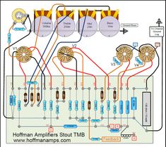 the wiring diagram for an amplifier