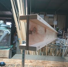 a piece of wood that is being worked on