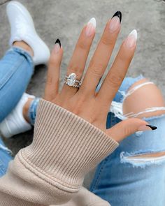 Nails Rings, Cute Gel Nails, White Nail, Fire Nails, Pretty Acrylic Nails, Chic Nails, Best Acrylic Nails