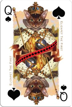 Cats and Dogs Royale Playing Cards - The World of Playing Cards Red Playing Cards, Tattoo Heart