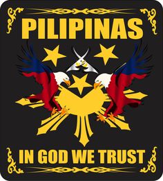 two birds flying next to each other with the words philippiness in god we trust