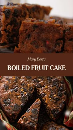 Mary Berry’s Boiled Fruit Cake Mary Berry Boiled Fruit Cake, Boiled Fruit Cake Recipes Christmas, Boiled Fruit Cake Recipes, Mary Berry Fruit Cake, Mary Berry Cake Recipes, Traditional Fruit Cake Recipe, Fruit Buns, Mary Berry Christmas Cake, Dark Fruit Cake