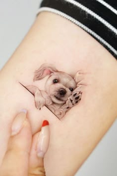 Tattoos | Tattoo Designs | Tattoo Ideas Small Pet Tattoo Ideas, Puppy Tattoo, Pet Tattoos, Unique Tattoo