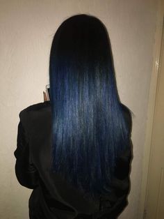 Black Hair Blue Tint, Dark Midnight Blue Hair, Hippie Hairstyles, Blue Hair Aesthetic, Blue Purple Hair, Blue Black Hair