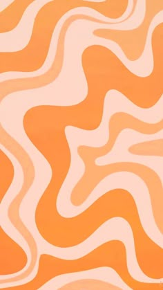 an orange and white background with wavy lines