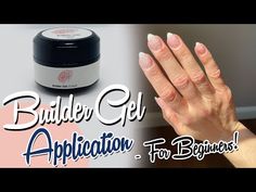 BUILDER GEL OVERLAY FOR BEGINNERS - YouTube Gel Nail For Beginners, Using Builder Gel, Gel Nail Application Tips, Diy Gel Builder Nails At Home, Builder Gel Application Tutorial, Brush On Builder Gel Nails Tutorial, Diy Builder Gel Nails, Builder Gel With Tips, Build A Gel Nail