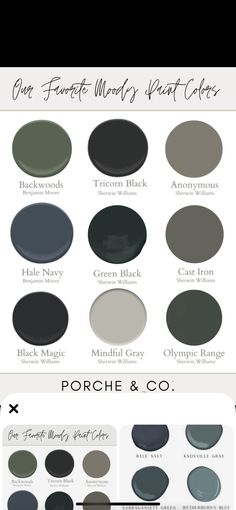 the different shades of paint that are used to create this color scheme for walls and ceilings