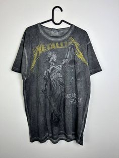 Rock out in this Metallica All Over Print Justice for All T-shirt! 🤘🎸🔥 Add some edge to your wardrobe with this multicolored tee featuring the iconic band's logo. Available in size XL for men, this regular fit T-shirt by Metallica is a must-have for any music lover. 🎵 Don't miss out on this headbanging piece! 

IG @ArchiveGarmnets_ 

#Metallica #JusticeForAll #BandTshirt #MensFashion #MusicLover  #Metallica #eBaySeller #metallica2024 #metallicaticket #metallicatour Metallica Tour, Metallica Tee, Band Logos, Printed Tees, Music Lovers, Must Haves, Metallica, Tank Tops, Wardrobe