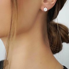 Rose Gold Stud Earrings, Simple Studs, Formal Jewelry, Rose Gold Earrings Studs, Hammered Earrings, Rose Gold Studs, Citrine Earrings, Open Hoop Earrings, Earring Collection