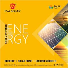 an advertisement for the solar energy company