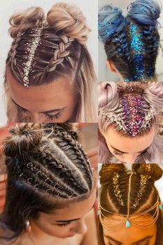 Coachella Hairstyles 2022, Outfits For Tomorrowland, Coachella Hairstyles 2023, Hairstyles For Raves Music Festivals, Hair Ideas Festival, Coachella Nails Ideas 2023, Music Festival Braids, Six The Musical Hairstyles, Edm Hairstyles Rave