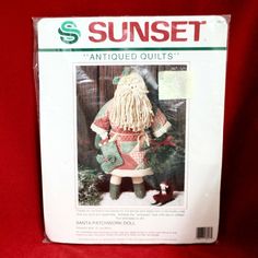 an old fashioned santa clause doll is on display in the package for $ 5 99