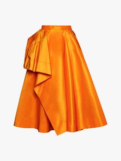 Skirt from Alexander McQueenComposition: ->polyester, 100% | Alexander McQueen Women's Skirt in Orange | SS23 Elegant Orange Long Skirt, Luxury Long Yellow Skirt, Luxury Yellow Evening Skirt, Luxury Long Orange Skirt, Orange Skirts, Luxury Yellow Skirt, Sarah Core, Alexander Mcqueen Skirt, Orange Clothes