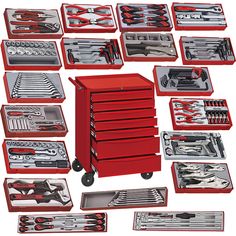 the toolbox is full of different tools