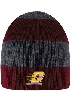 Show off your team pride and style in this Central Michigan Chippewas LogoFit Red Columbia Knit Hat! This CMU Chippewas Knit Hat features a team logo on front, so now everyone will know how much you love your Chippewas. Hail Chippewa! Logofit - Columbia Knit, Team logo on front, Team color striping all over, Rugby striped beanie, Stretch knit, Acrylic, Wipe clean with cloth or cleaning kit, 4 Columbia Knit, Central Michigan University, Striped Beanie, Mens Knit, Minnesota United Fc, Knit Hat For Men, Vancouver Whitecaps Fc, New York City Fc, Jersey Hat