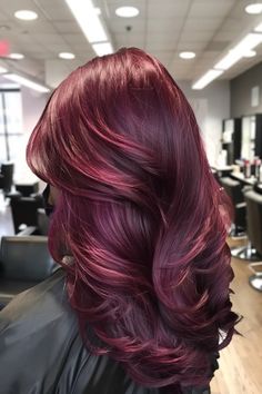 30+ Striking Red Hair Color Ideas Trending in 2024 - Flo's Blog Red Violet Hair Color, Red Burgundy Hair Color, Hair Color Ideas Trending, Red Purple Hair, Red Violet Hair, Cherry Hair Colors, Red Hair Color Ideas, Shades Of Red Hair