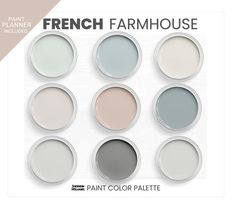 the paint color palettes are available in different colors and sizes, including gray or white