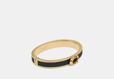 Signature Push Hinged Bangle | COACH OUTLET Sling Bag Mini, Brass Hinges, Coach Outlet, Hinged Bangle, Christmas Wishlist, Belt Size, You Bag, Belt Bag, Womens Bracelets