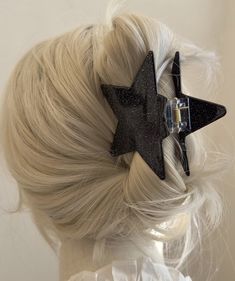 Elevate your hairstyle with the Star Shaped Acrylic Claw Clip, a chic and trendy accessory that adds a touch of celestial charm to any look. This playful star-shaped clip is designed for both style and function, offering a secure hold while bringing a fun, modern twist to your hair routine. Perfect for quick updos or keeping your hair neatly in place, this clip is a must-have for anyone looking to add a bit of sparkle to their day. Available in Silver and Black Quick Updos, Clip Claw, Star Hair, Hair Routine, Your Hairstyle, Hair Routines, Trendy Accessories, Claw Clip, Star Designs