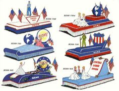 an advertisement for the national mattress company, with pictures of people and flags on it