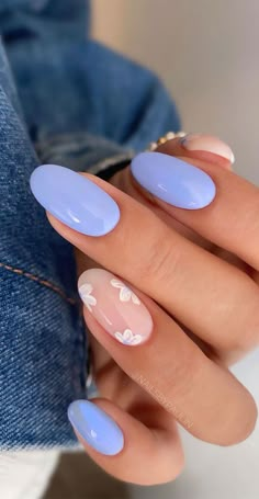 flower nails, flower nail designs, summer nails, spring nail ideas, daisy nails, trendy summer nails, nail art designs 2022 Summery Nails, Oval Nails