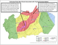 NWS releases estimated winds speeds in NC mountains due to Hurricane Helene Black Mountain