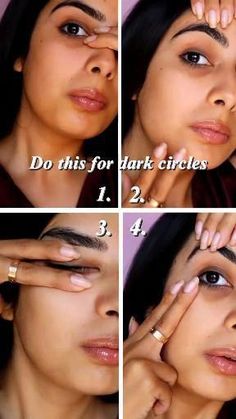 Beauty Hacks Dark Circles, Face Massage Techniques, Facial Routine Skincare, Facial Massage Routine, Eye Skin Care, Natural Face Skin Care, Good Skin Tips, Under Eye Wrinkles