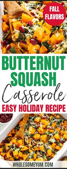 butternut squash casserole is an easy holiday recipe