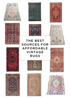 the best sources for vintage rugs