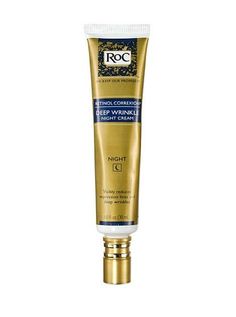 The gold standard of anti-agers, retinol is the hero-ingredient here: It works to renew the upper layers of skin, revealing a smoother, luminous surface underneath, and works wonders on fading eye crinkles and expression lines.  RoC Retinol Correxion Deep Wrinkle Night Cream, $21.99; walgreens.com. Roc Retinol Correxion, Tinola, Roc Retinol, Skin Care Routine For 20s, Best Anti Aging Creams, Brown Spots On Face, Anti Aging Tips, Anti Wrinkle Cream, Deep Wrinkles