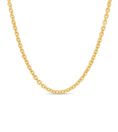 14k Gold Cable Anchor Chain Necklace - 14K  - Olive & Chain Fine Jewelry Cable Pattern, Anchor Chain, In The Spotlight, Fine Jewellery Necklace, Solid Yellow, Diamond Cut, Cable Chain, Gold Diamond, Gold Metal