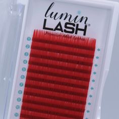 COLLECTION Premium Mink Color Lashes 0.07 Red luminlash Pin Search, Nude Color, Red