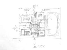 an architectural drawing of a bathroom and toilet