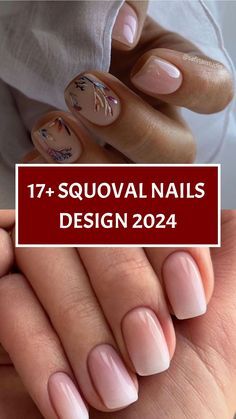 Squoval Nails Design, Art Nail Designs, Small Nails, Stunning Nail Designs, Squoval Nails, Red Christmas Nails, Festive Nail Art, Spring Nail Designs, Nails Salon