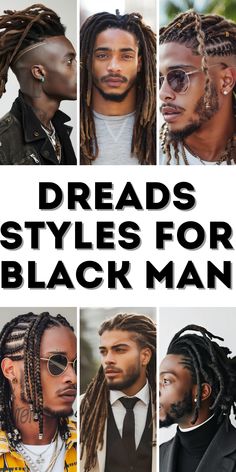 Exploring 31 Creative Dreads Styles for Black Man: From Short Locks to Long Ponytails High Top Dreads, Thick Dreads, Short Locks, Beard Trend, Hair Twists Black, Dread Hairstyles For Men, Braid Styles For Men, Mens Dreads, Braided Dreadlocks