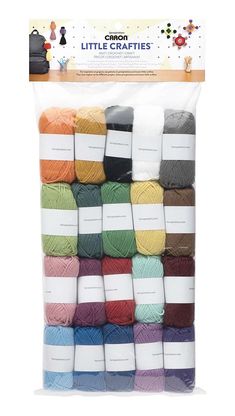 the crochet company little fatties yarns, assorted colors and sizes