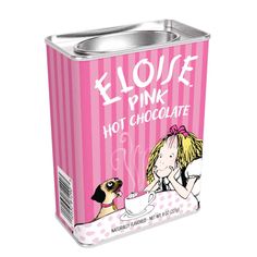 Join Eloise™ and adorable Weenie for a delicious warm cup of cocoa - but it's not just any ordinary hot chocolate - it turns PINK! A delightful blend of smooth Belgian white cocoa with a fun pop of PINK! Net weight 8oz. Makes about 6 servings. Mix with hot (not boiling) water, and enjoy! Cute Hot Cocoa, Hot Chocolate Brands, Pink Hot Cocoa, Rich Hot Chocolate, Angelina’s Hot Chocolate, Nostalgic Images, Pretty Drinks, 25th Birthday