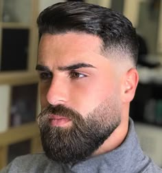 Black Beard Styles, Fade Haircut With Beard, Beard Styles Bald, Medium Beard Styles, Faded Beard Styles