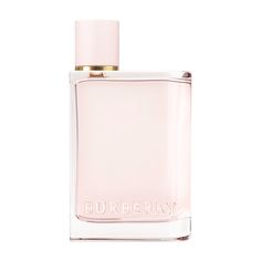 Fragrance Family: FloralScent Type: Fruity FloralKey Notes: Dark Berries, Jasmine, Musk-AmberFragrance Description: Burberry Her Eau de Parfum for women is an artful blend of berries elevated by spirited jasmine and violet and smoothed out with amber and musk. A multifaceted, magnetic fruity gourmand and the scent of freedom.About the Bottle: Interweaving the House’s tailored heritage with unexpected twists and turns, this designer perfume from master perfumer Francis Kurkdjian opens with a dens Burberry Fragrance, Burberry Her, Burberry Perfume, Perfume Floral, Flower Bomb, Perfume Design, Burberry Brit, Water Dog, Best Fragrances