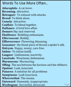 words to use more often in the text