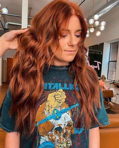 Darker Orange Hair, Ginger Hair Trend, Platinum To Red Hair, Ginger Snap Hair Color, Long Red Hair Color Ideas, Black To Ginger Hair Before And After, Deep Ginger Red Hair, Ginger Fall Hair Color, Arctic Fox Hair Dye Ginger Spice