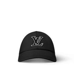 LOUIS VUITTON® - Lv Signature Cap - Black Louis Vuitton Hat, Louis Vuitton Cap, Cap Collection, Louis Vuitton Accessories, Louis Vuitton Official, Cool Hats, Sporty Style, Back Strap, Women Collection