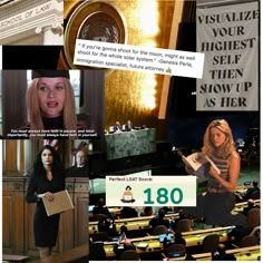 a collage of photos with people in the background and information about women's rights