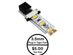 3 5mm plug - in tiger paw leds for $ 50 each per pair