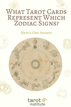 the cover of what tarot cards represent which zodiac signs are in this book?