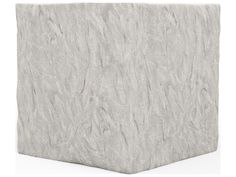 a white stone block on a white background