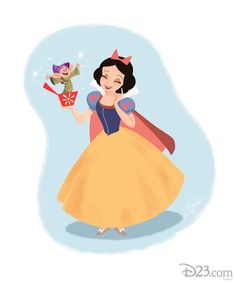 snow white and the evil queen from disney's animated movie, which is featured in this