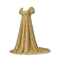 a gold sequined dress is shown on a white background with the image in full color